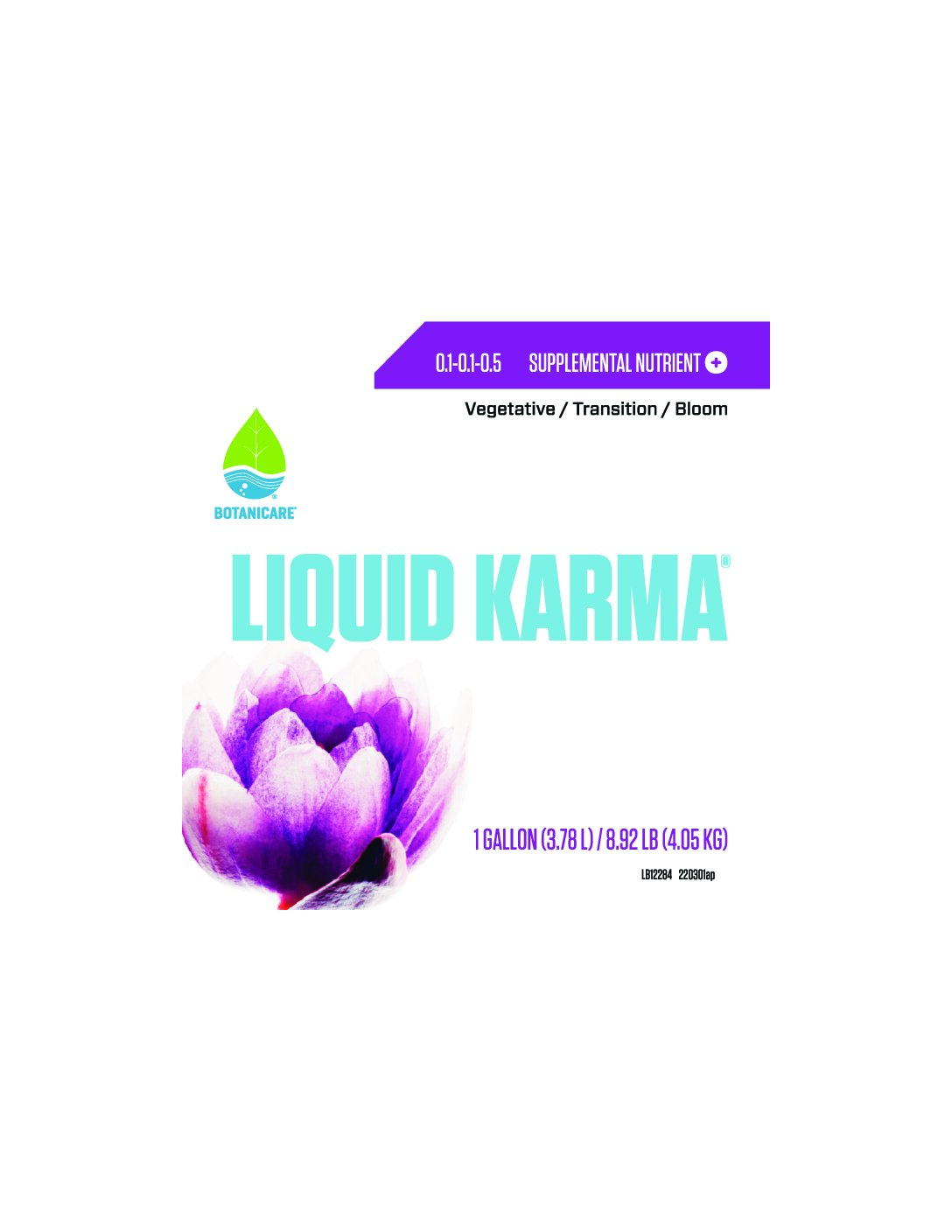 Liquid Karma® Product Label