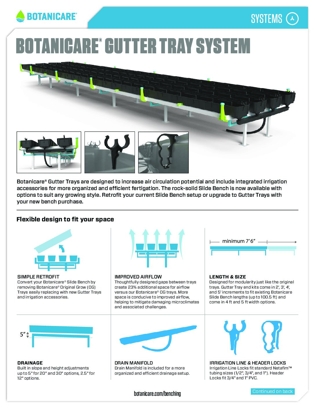 Gutter tray sell sheet