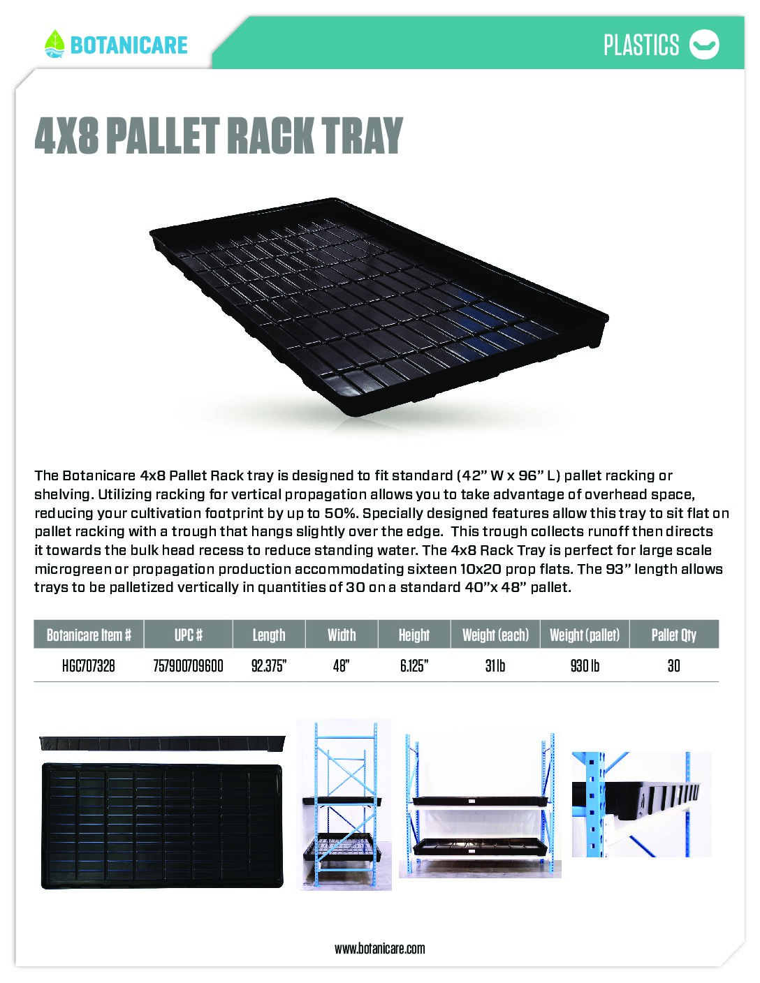 4ftX8ft Pallet Rack Tray