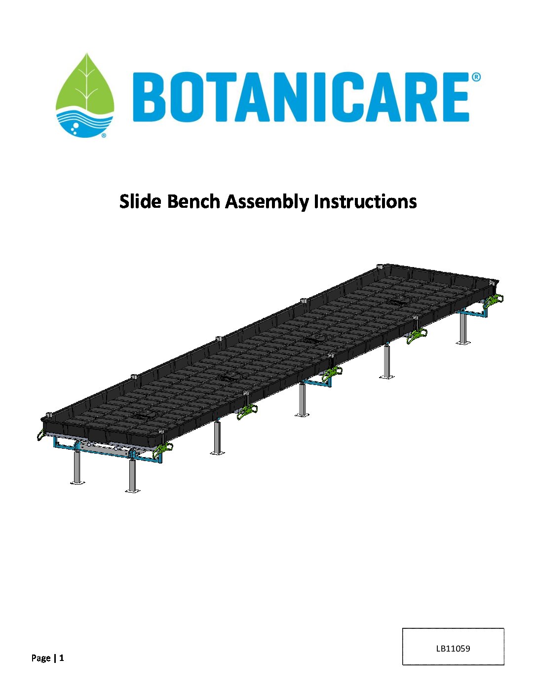 Slide Bench Installation Guide – 4 Foot