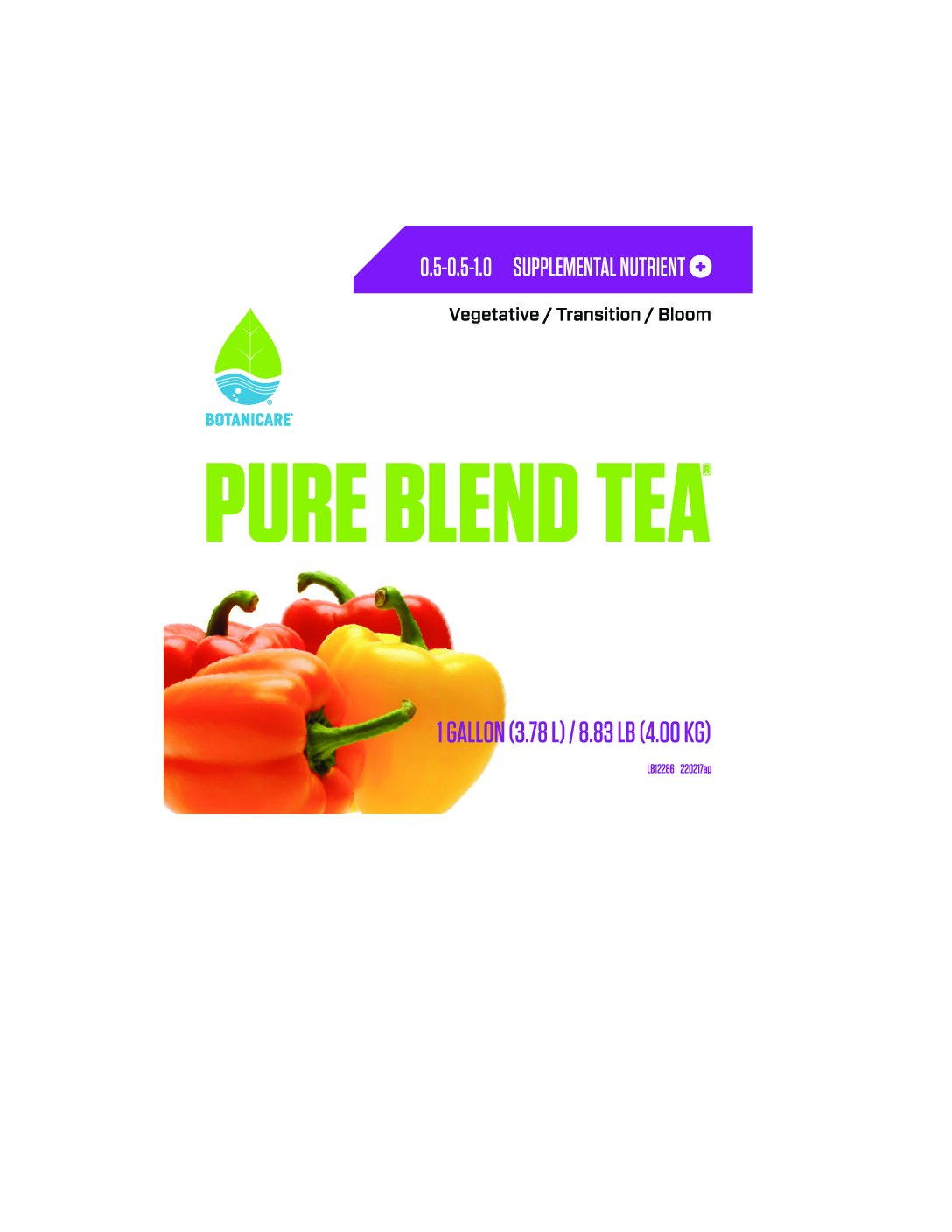 Pure Blend® Tea Product Label