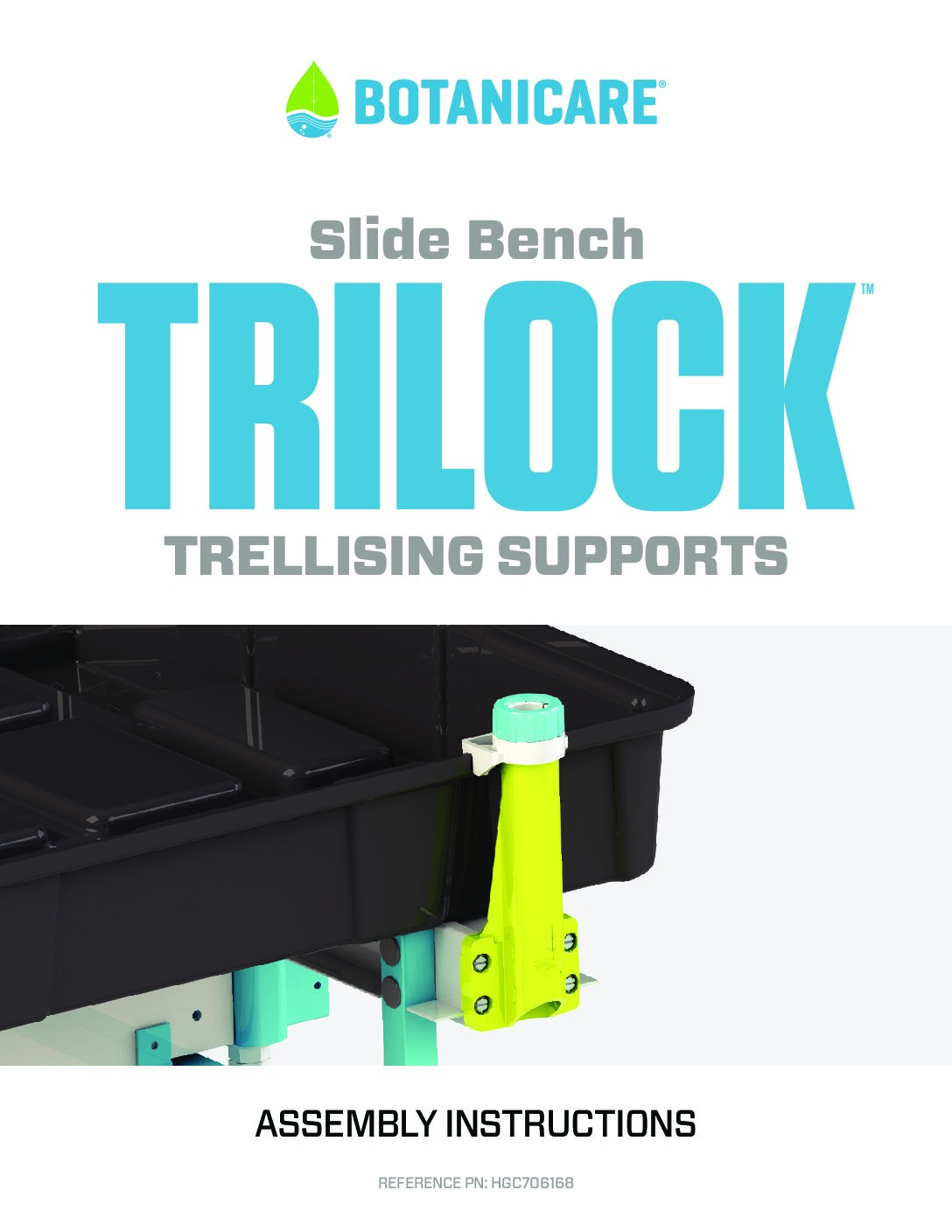 Botanicare SlideBench TriLock Assembly Instructions