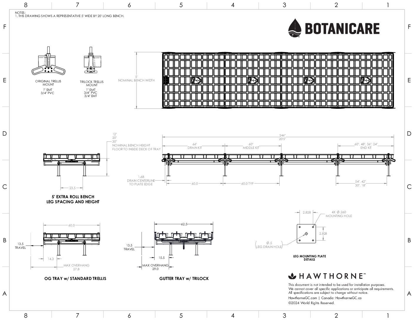 5′ Extra Roll Spec Sheet
