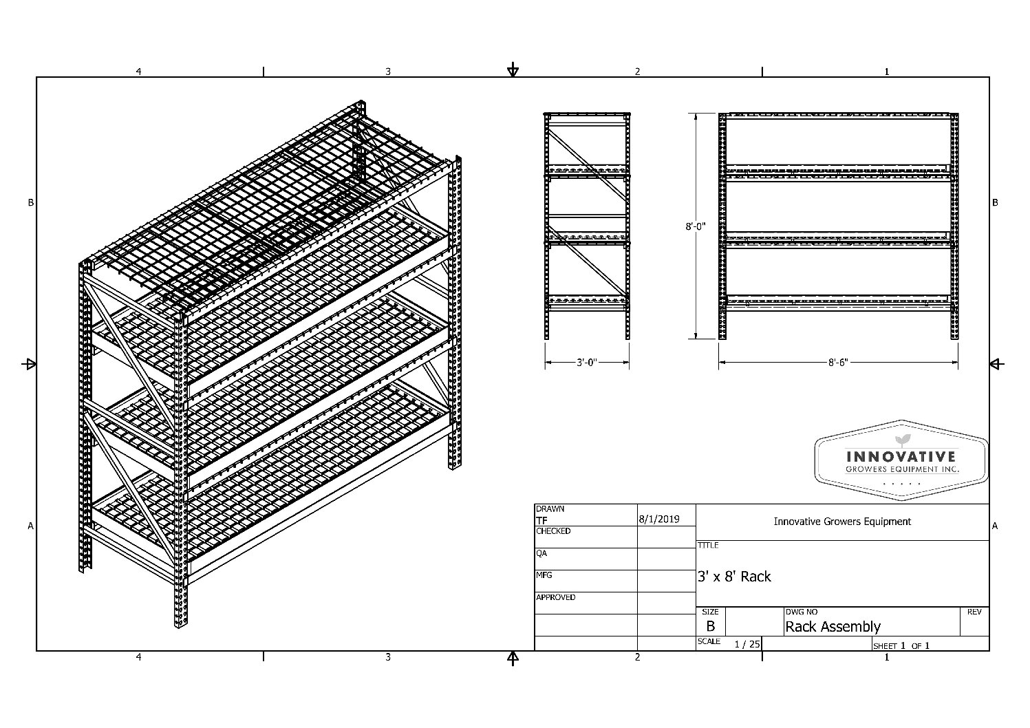 Custom Multi-Tier Bench System Spec Sheet